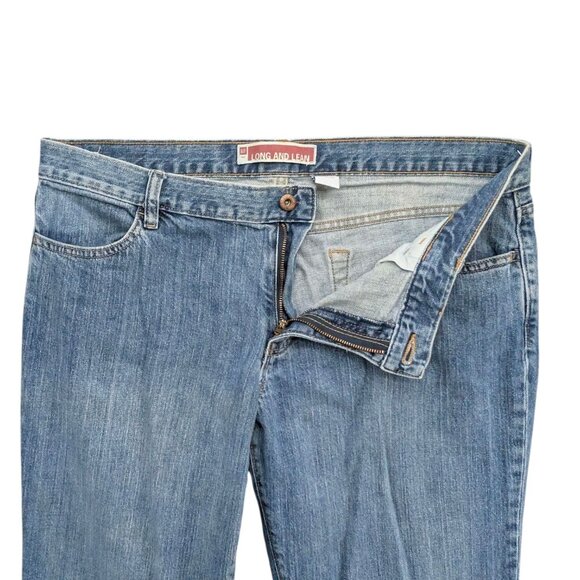 GAP Long and Lean Bootcut Jeans Womens Blue Stretch Denim Size 16 - Picture 5 of 11